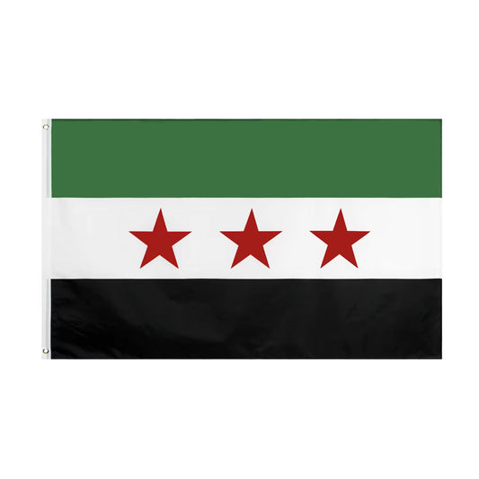 PRINTED SYRIAN FLAG
